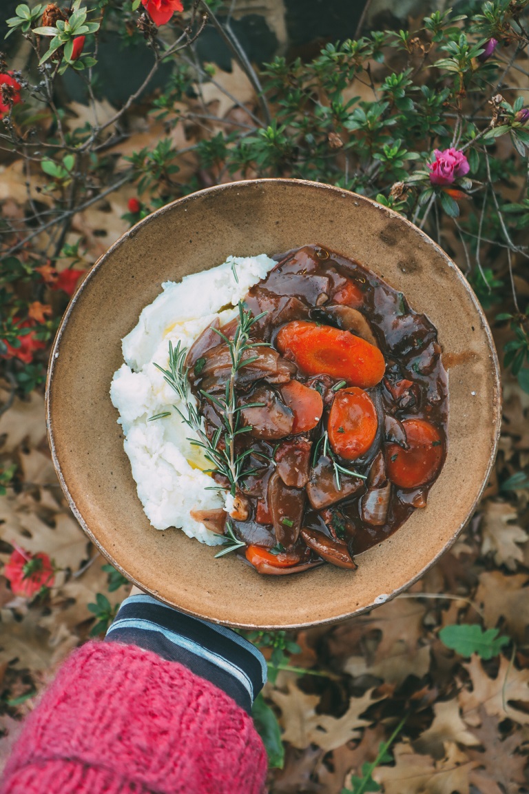 Hearty Mushroom Bourguignon Vegan Rsf